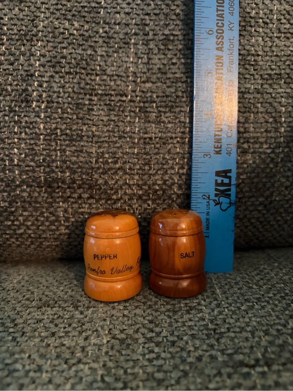 Vintage Wooden Salt & Pepper Shakers